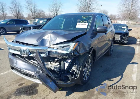2021 Honda Pilot Awd Ex-L from USA, damaged, VIN 5FNYF6H54MB028203